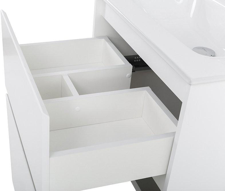 Тумба с раковиной BelBagno Kraft 60 напольная, bianco opaco, раковина BB600ETL