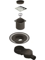 Душевой трап Berges Platz Antik 090160, 10x10 см