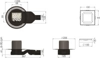 Душевой трап Berges Platz Antik 090160, 10x10 см