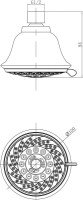 Верхний душ Lemark LM8040C