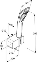 Душевой гарнитур Kludi Fizz 6767005-00