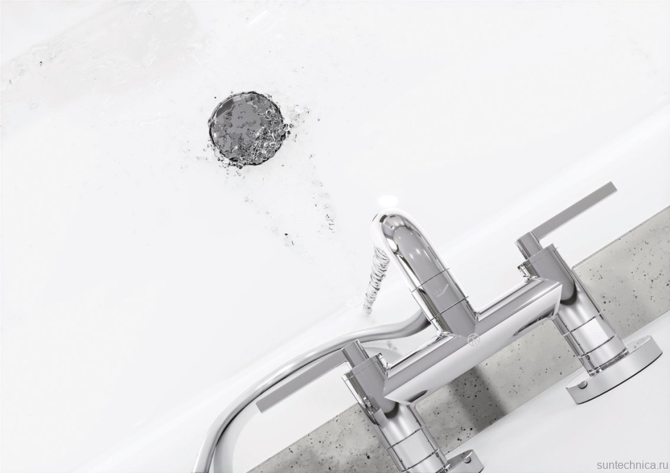 Смеситель для ванны с душем Kludi Nova Fonte Puristic 205400515 хром