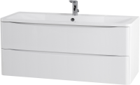 Мебель для ванной комнаты BelBagno Acqua 120 подвесная, bianco lucido, белая глянцевая раковина