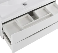 Мебель для ванной комнаты BelBagno Acqua 120 подвесная, bianco lucido, белая глянцевая раковина
