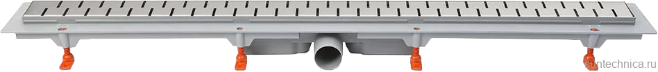 Душевой трап (лоток) Veconi Medium 450 хром глянцевый