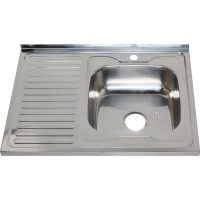 Мойка кухонная Melana 8060 R 0,8/180 серебристая