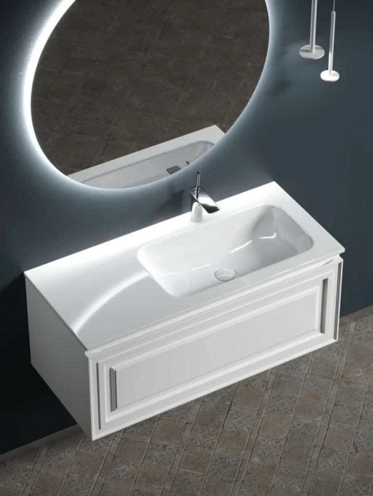 Мебель для ванной комнаты Sancos Very 100 R bianco
