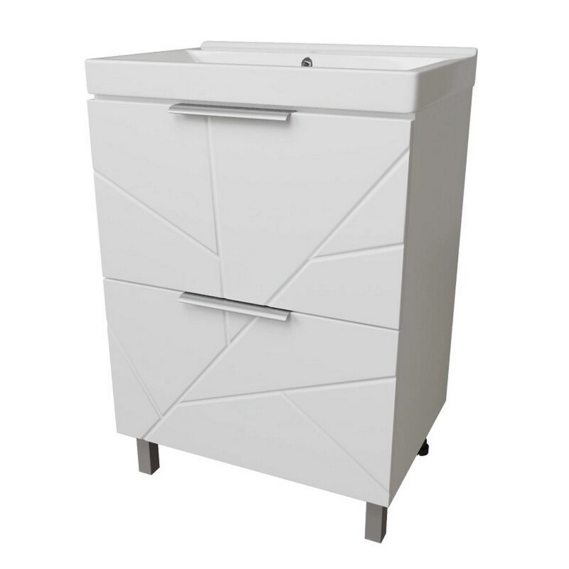 Тумба д/ванной "Гранд-70"  под раковину Марго-70 (MIXLINE) (ПВХ)