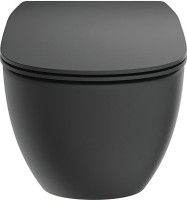 Унитаз подвесной Ideal Standard IdealMood T4665V3 безободковый, с микролифтом, матовый черный