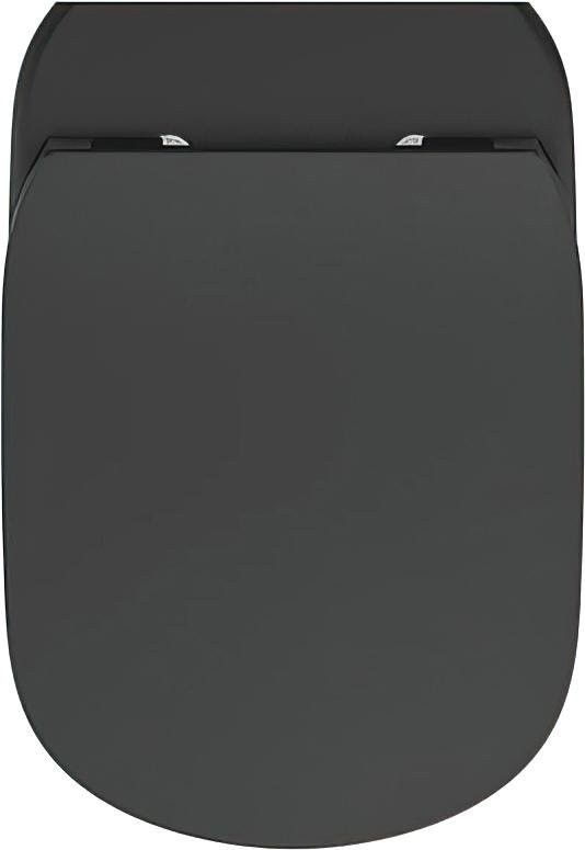 Унитаз подвесной Ideal Standard IdealMood T4665V3 безободковый, с микролифтом, матовый черный