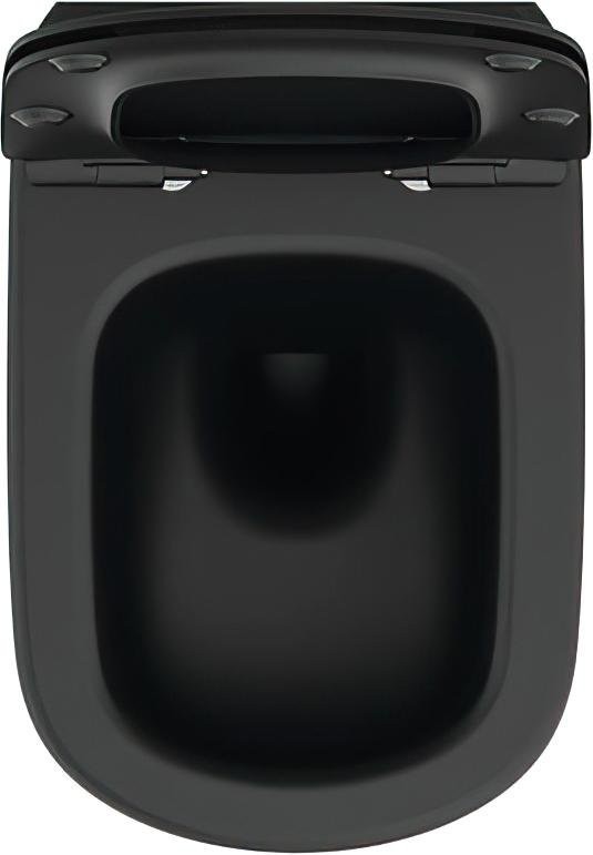 Унитаз подвесной Ideal Standard IdealMood T4665V3 безободковый, с микролифтом, матовый черный