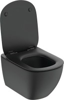 Унитаз подвесной Ideal Standard IdealMood T4665V3 безободковый, с микролифтом, матовый черный
