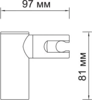Настенный держатель Wasserkraft A008 Настенный держатель Wasserkraft A008