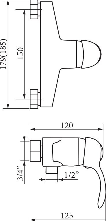 Смеситель для душа Veragio Grazia VR.GRA-3531.BR бронза