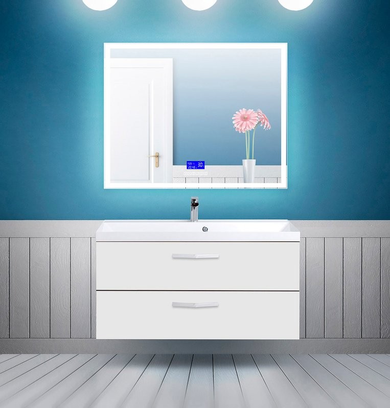 Зеркало BelBagno SPC-GRT-1000-800-LED-TCH-RAD с bluetooth, термометром и радио