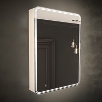 Зеркало-шкаф Art&Max Verona L 60х80 белое, с LED-подсветкой, 6000К