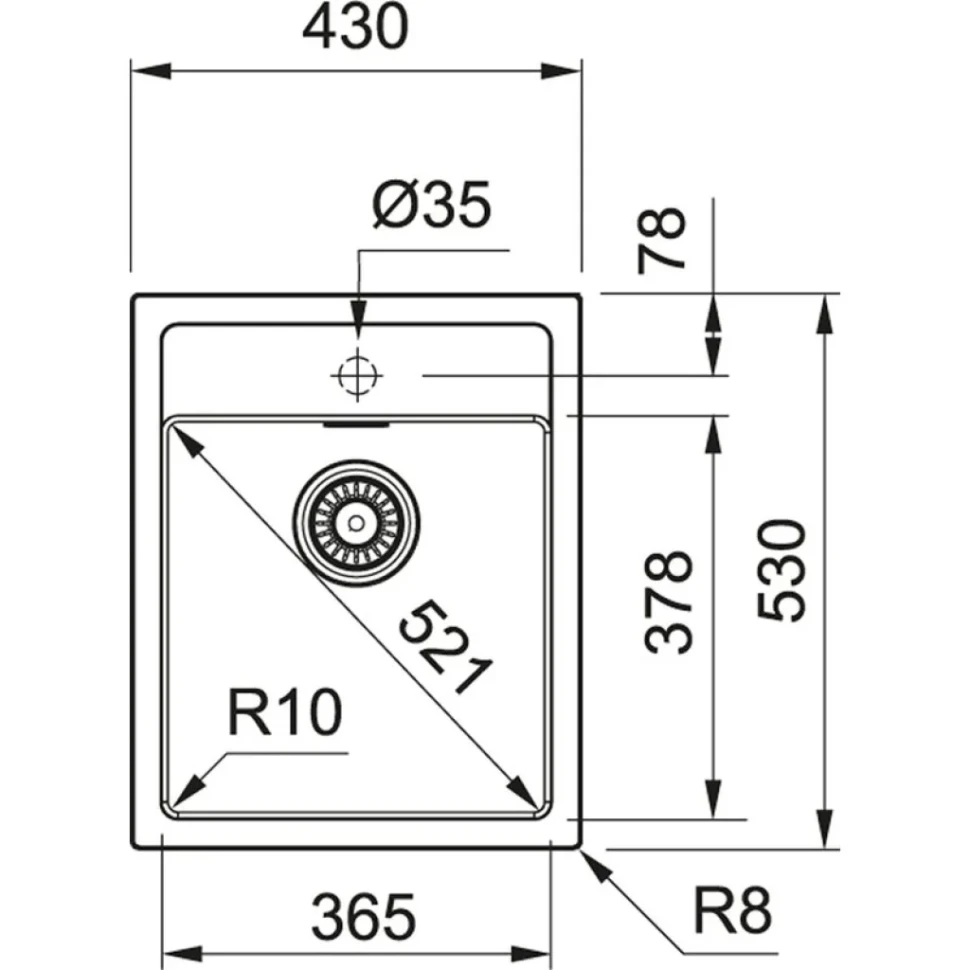 Мойка кухонная Franke Smart Sirius SID 610-40 снежно-белая