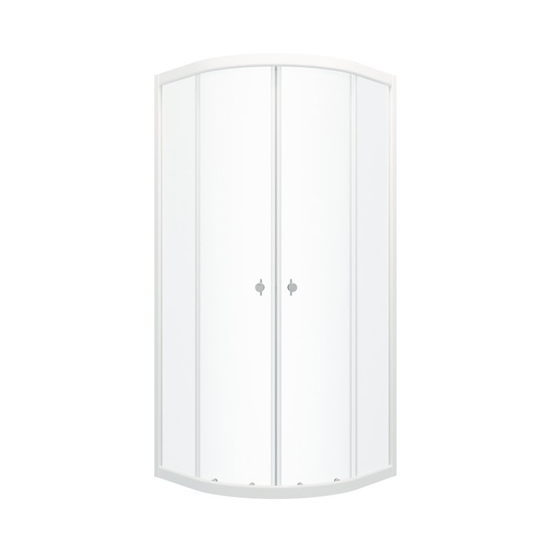 Душевой уголок Triton Ультра Щ0000064833 90х90 см, профиль белый глянец, стекло прозрачное