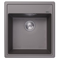 Мойка кухонная Abber Quarz AQ2901G матовая серая Мойка кухонная Abber Quarz AQ2901G матовая серая