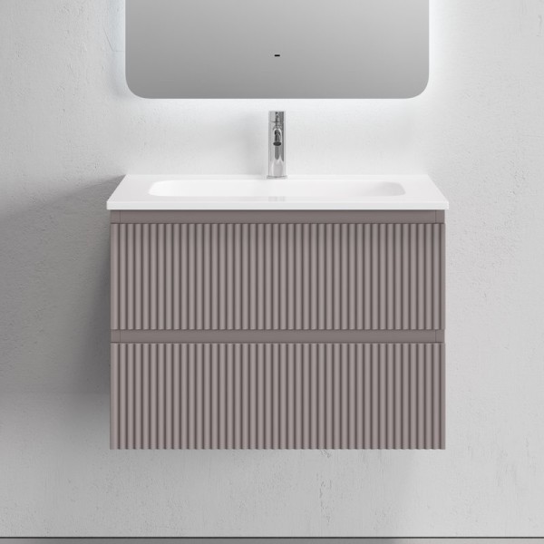 Тумба с раковиной Sancos Snob R 70 подвесная, doha soft, раковина CN7031