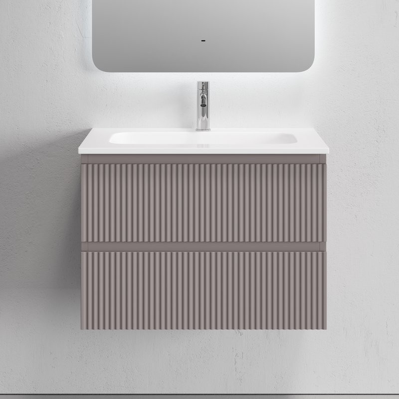 Тумба с раковиной Sancos Snob R 70 подвесная, doha soft, раковина CN7031