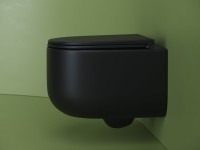 Унитаз подвесной Ceramicanova Ulma Rimless CN4006MB черный матовый