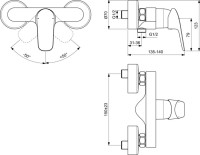 Смеситель для душа Ideal Standard Ceraflex B1720AA