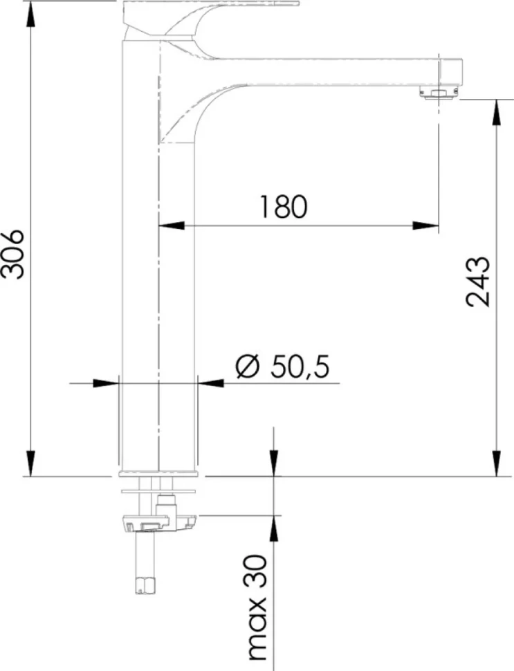 Смеситель для раковины Remer Class Line L10LXL