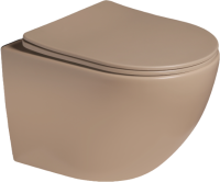 Унитаз подвесной SantiLine SL-5102 коричневый матовый