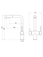 Смеситель для кухни Wonzon & Woghand WW-88458018-CR хром