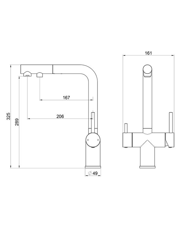 Смеситель для кухни Wonzon & Woghand WW-88458018-CR хром