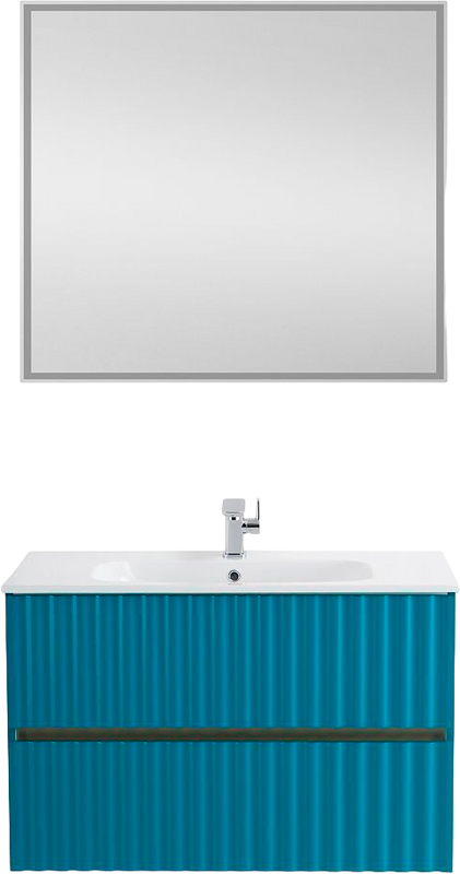 Тумба с раковиной Art&Max Elegant 90 бирюзовая