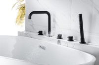 Смеситель на борт ванны Allen Brau Priority 5.31007-31 чёрный матовый