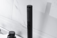 Смеситель на борт ванны Allen Brau Priority 5.31007-31 чёрный матовый