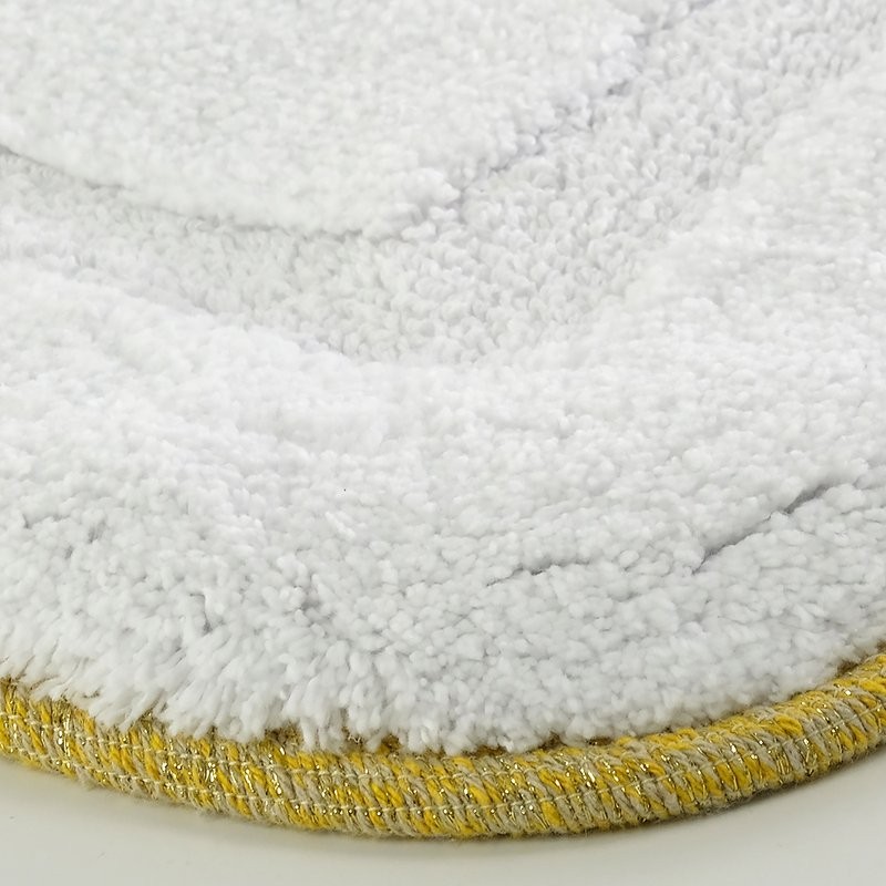 Коврик Migliore 31921 белый, окантовка золото