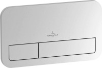 Комплект Унитаз подвесной Villeroy & Boch O.Novo O.novo 5688HR01 alpin, безободковый + Кнопка Viconnect 9224 9069 матовый хром + Инсталляция 9224 6100