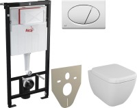 Комплект Унитаз подвесной VitrA Shift 7742B003-0075 с крышкой + Система инсталляции + Кнопка AlcaPlast ALCA M70 белая + Шумоизоляционная панель