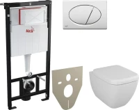 Комплект Унитаз подвесной VitrA Shift 7742B003-0075 с крышкой + Система инсталляции + Кнопка AlcaPlast ALCA M70 белая + Шумоизоляционная панель