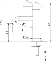 Смеситель для раковины Remer X Style X12BG золото брашированное Смеситель для раковины Remer X Style X12BG золото брашированное