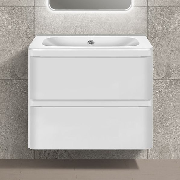 Тумба под раковину Vincea Vico 60 подвесная, белая глянцевая