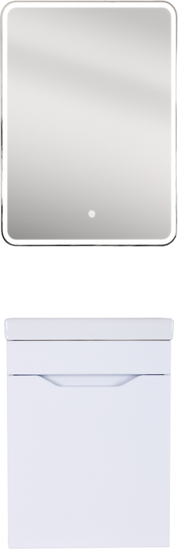 Тумба с раковиной Orange Мини 40 подвесная, белый глянец