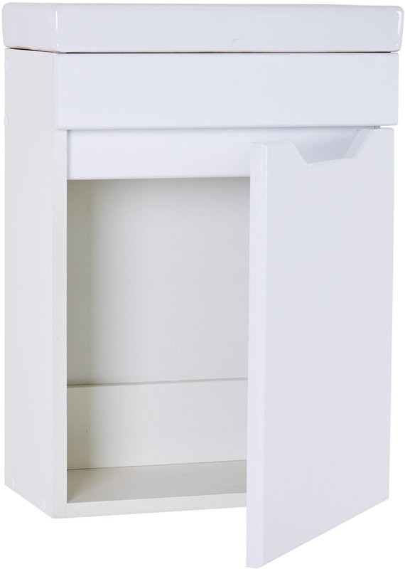 Тумба с раковиной Orange Мини 40 подвесная, белый глянец