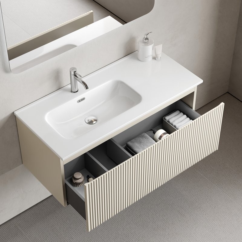 Мебель для ванной комнаты Sancos Snob R 1.0 100, L beige soft