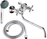 Смеситель с длинным изливом для ванны Fashun A2227-2 хром