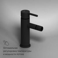 Смеситель для биде Damixa Scandinavian Pure 360240300 с донным клапаном, матовый черный