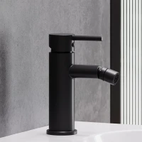 Смеситель для биде Damixa Scandinavian Pure 360240300 с донным клапаном, матовый черный