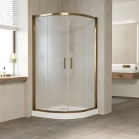 Душевой уголок Vegas Glass ZS Tur Novo 120 05 10 профиль бронза, стекло сатин
