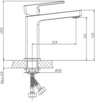 Смеситель для раковины Haiba HB615 HB10615