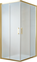 Душевой уголок Vegas Glass ZA-F Tur Novo 90*80 09 10 профиль золото, стекло сатин