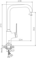 Смеситель для кухни Haiba HB572 HB70572